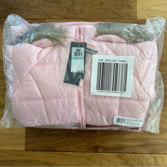 Brand New TOMMY HILFIGER Little Girls Pink Puffer Jacket Coat, Size 5/6, NWT - Picture 4 of 5